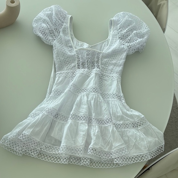 Chaso Ruiz Ibiza Elegant White Lace Women's Top - Picture 3 of 3